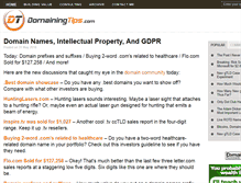 Tablet Screenshot of domainingtips.com